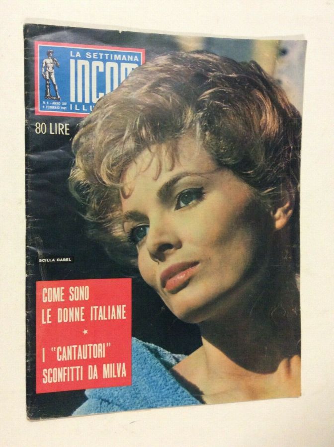 SETTIMANA INCOM magazine side cover Issue 6 9 February 1961