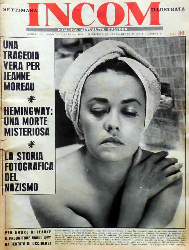 SETTIMANA INCOM magazine side cover Issue 28 9 July 1961