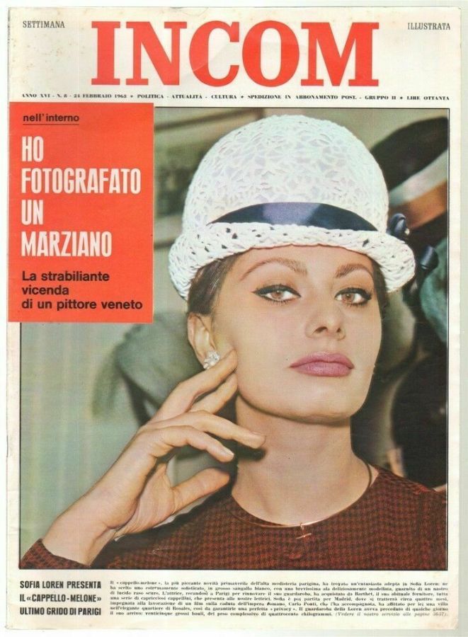 SETTIMANA INCOM magazine side cover Issue 8 24 February 1963