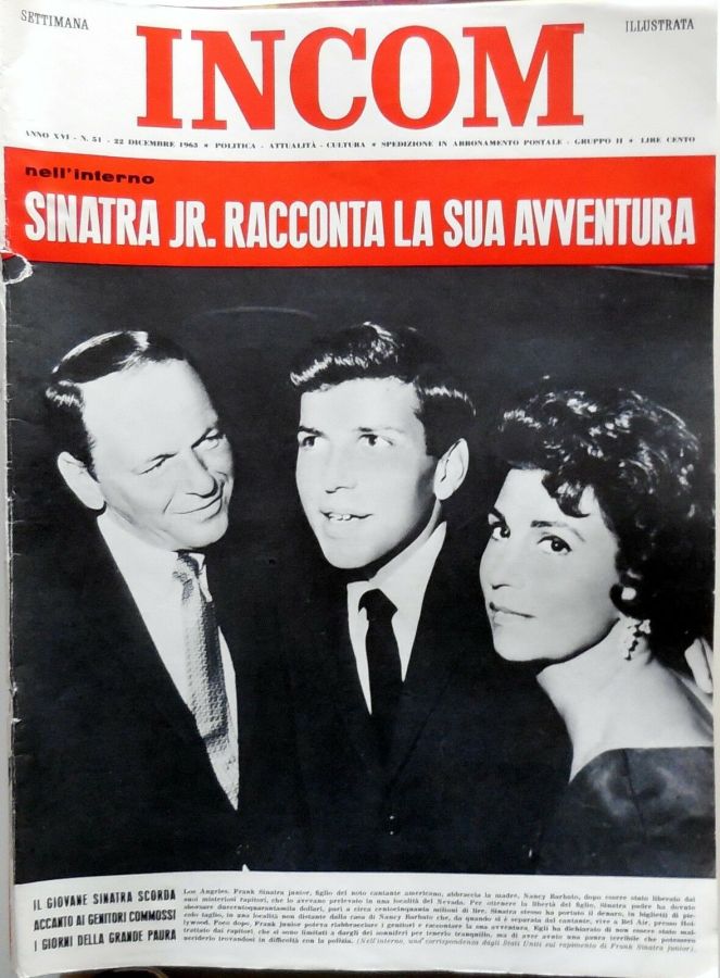 SETTIMANA INCOM magazine side cover Issue 51 22 December 1963