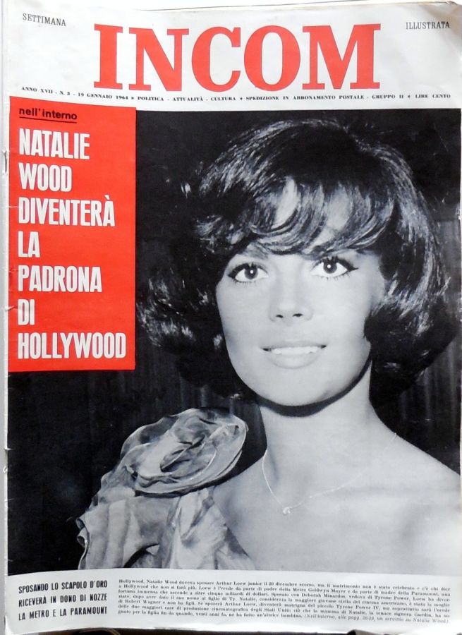 SETTIMANA INCOM magazine side cover Issue 3 19 January 1964