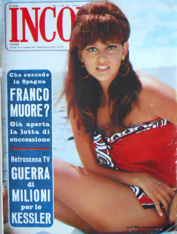 SETTIMANA INCOM magazine side cover Issue 22 29 May 1966