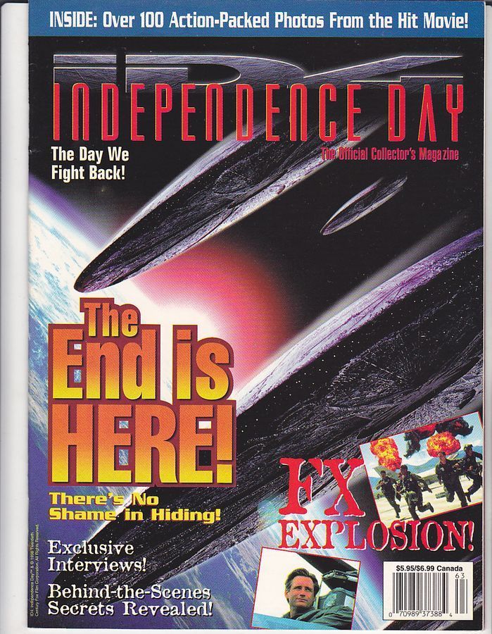 OFFICIAL MOVIE MAGAZINES magazine side cover  1996