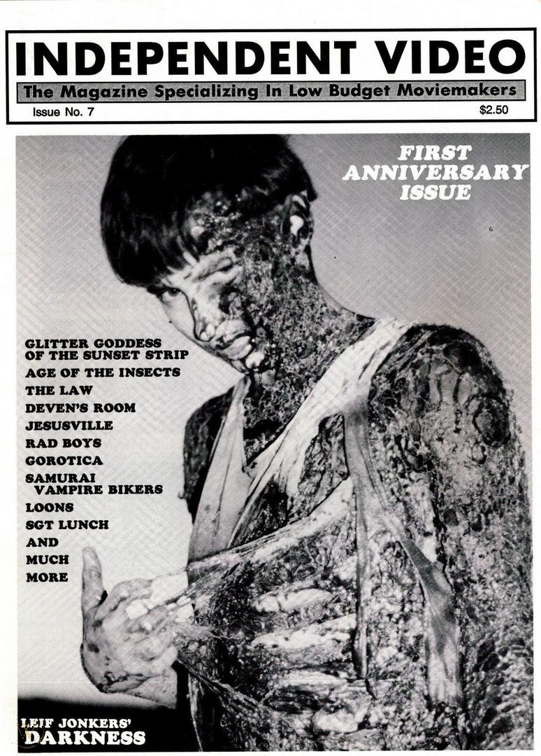 INDEPENDENT VIDEO magazine side cover Issue 7   1993