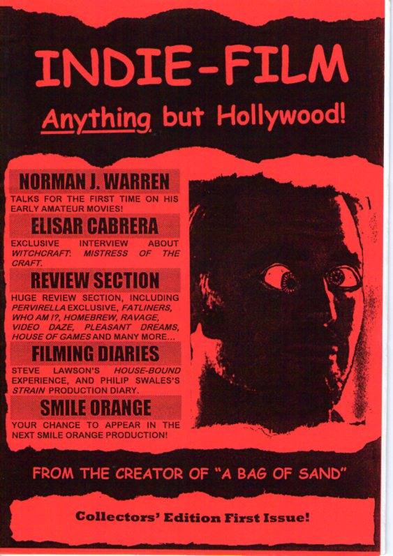 INDIE-FILM magazine side cover Issue 1  1998