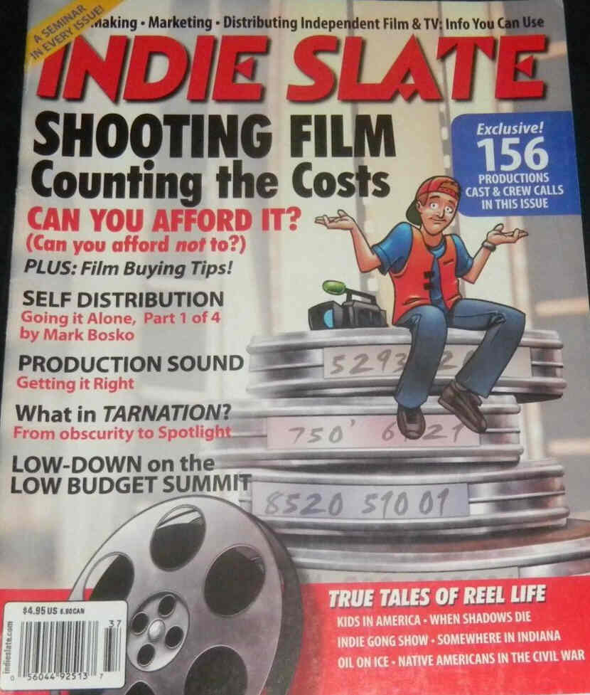 INDIE SLATE magazine side cover Issue 37 October 2004