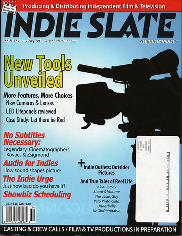 INDIE SLATE magazine side cover Issue 54 July/August 2008