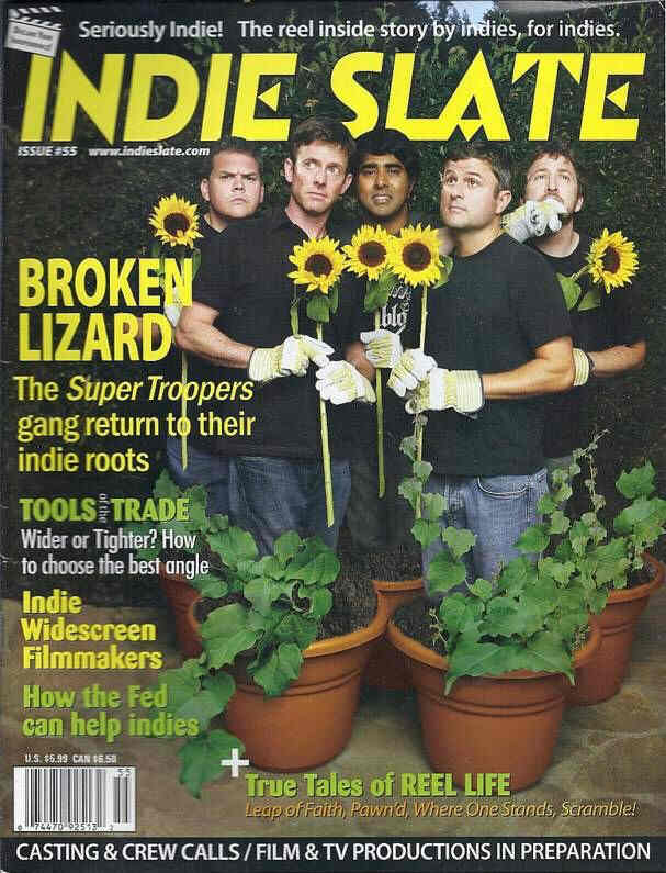INDIE SLATE magazine side cover Issue 55  