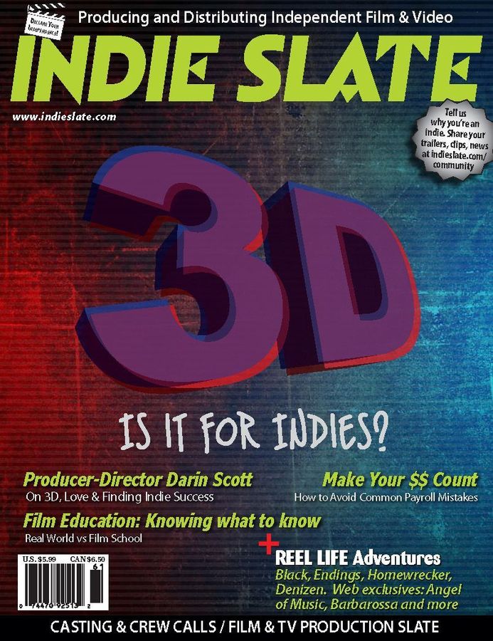 INDIE SLATE magazine side cover Issue 61  