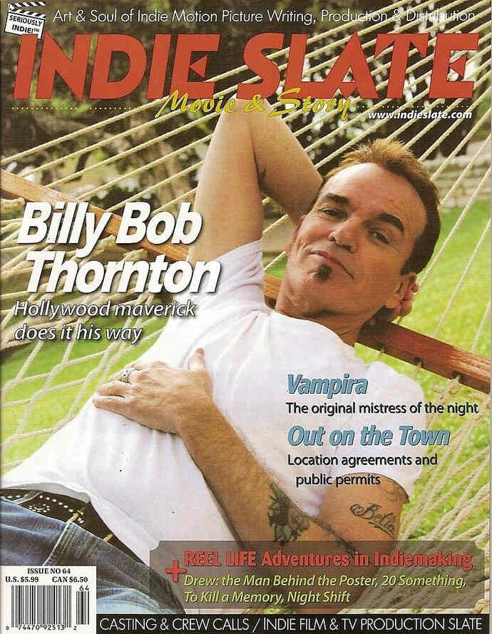INDIE SLATE magazine side cover Issue 64  2013