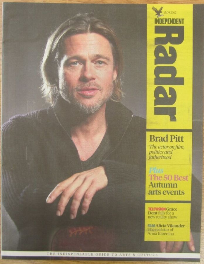 INDEPENDENT RADAR magazine side cover 15 September 2012