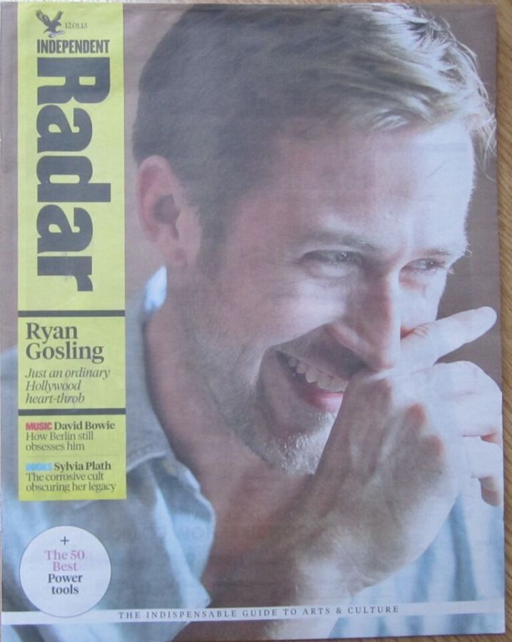 INDEPENDENT RADAR magazine side cover 12 January 2013