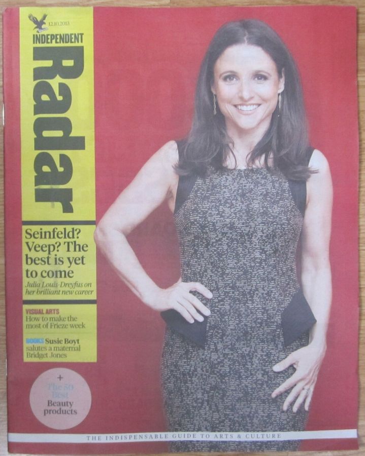 INDEPENDENT RADAR magazine side cover 12 October 2013