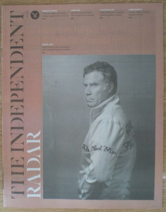 INDEPENDENT RADAR magazine side cover 21 March 2015