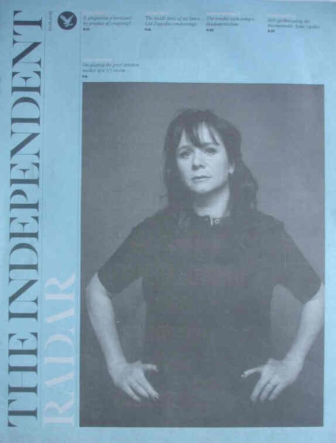 INDEPENDENT RADAR magazine side cover 27 June 2015