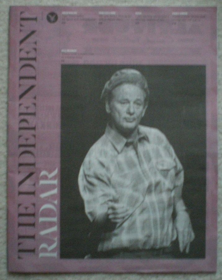 INDEPENDENT RADAR magazine side cover 12 December 2015