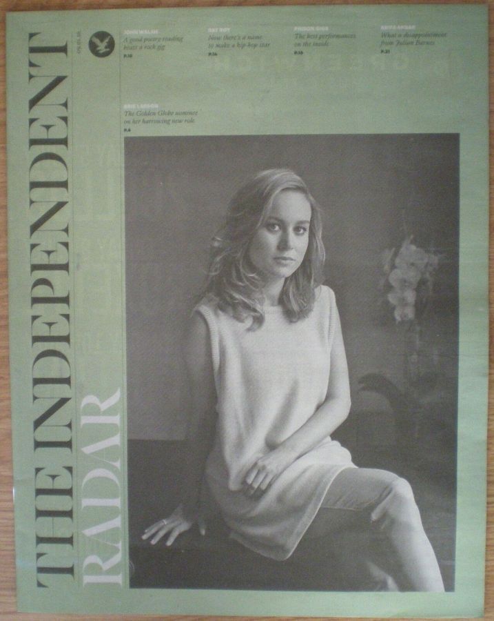 INDEPENDENT RADAR magazine side cover 9 January 2016
