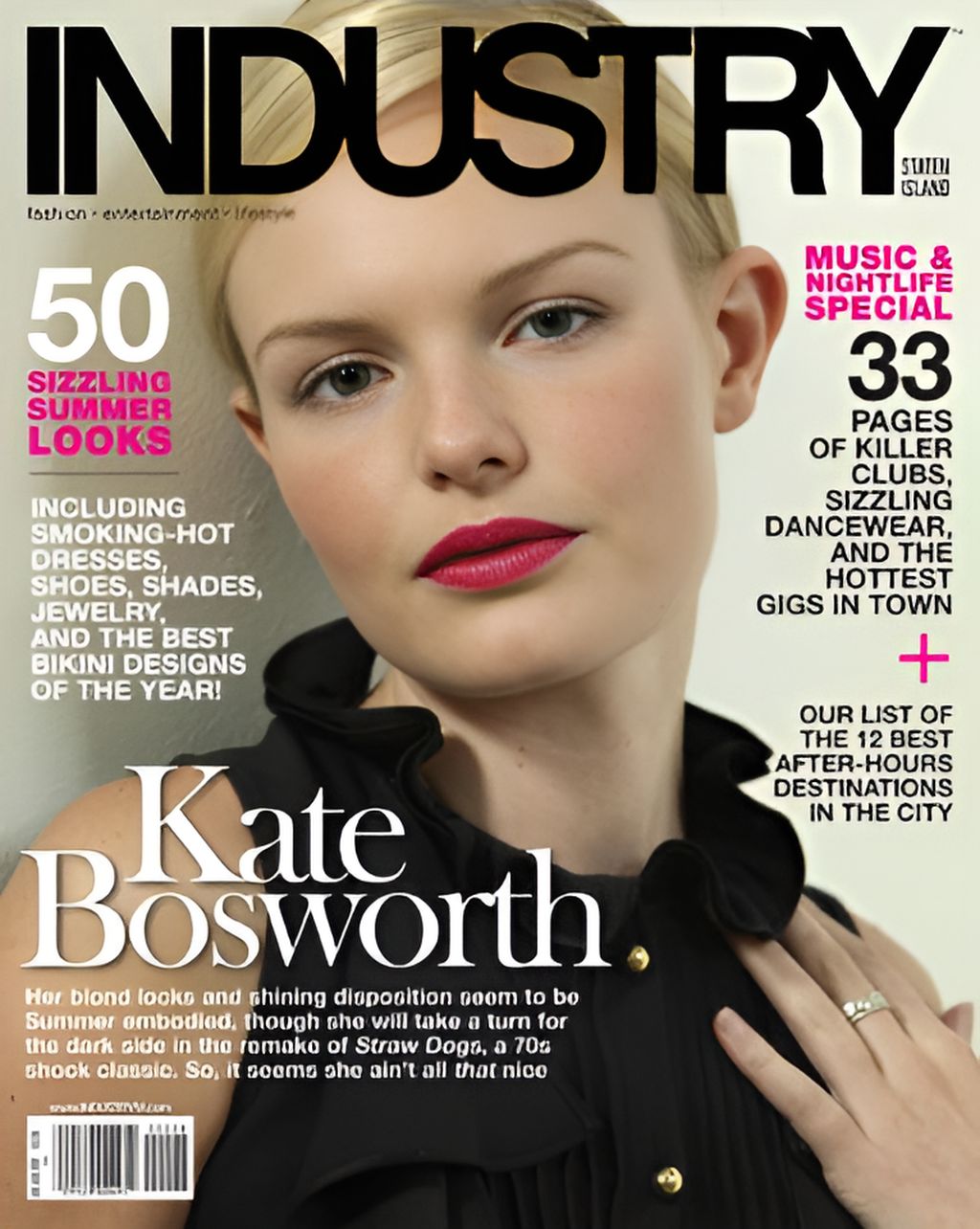 INDUSTRY magazine side cover  July/August 2011