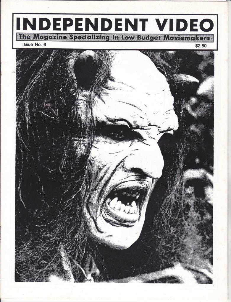 INDEPENDENT VIDEO magazine side cover Issue 6  1993
