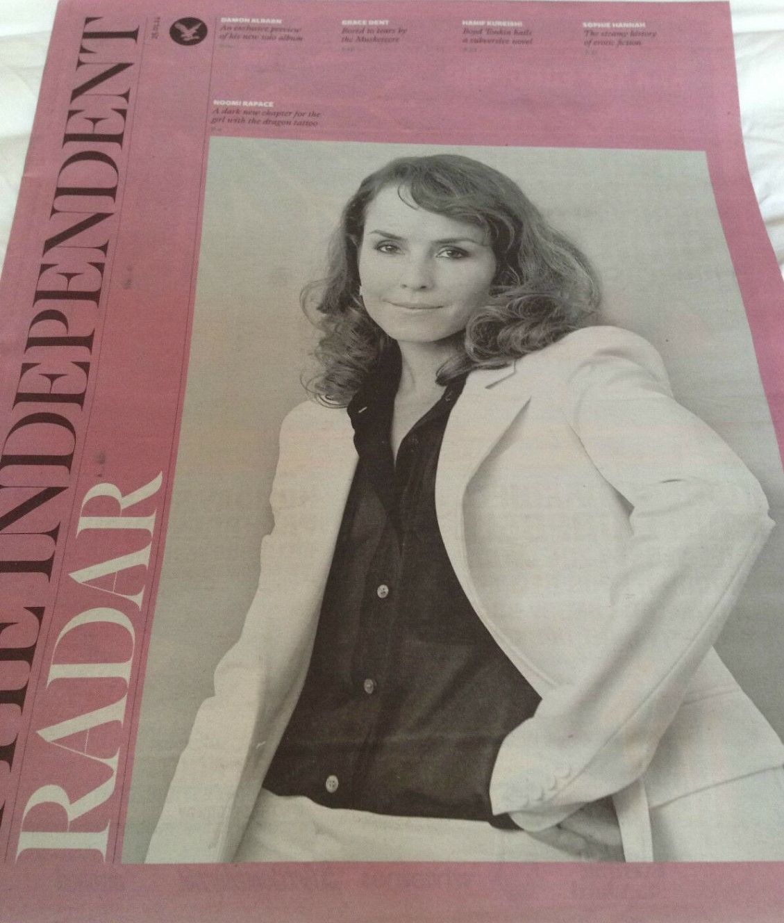 INDEPENDENT RADAR magazine side cover 25 January 2014