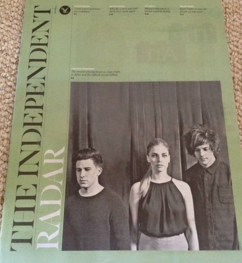 INDEPENDENT RADAR magazine side cover 30 August 2014
