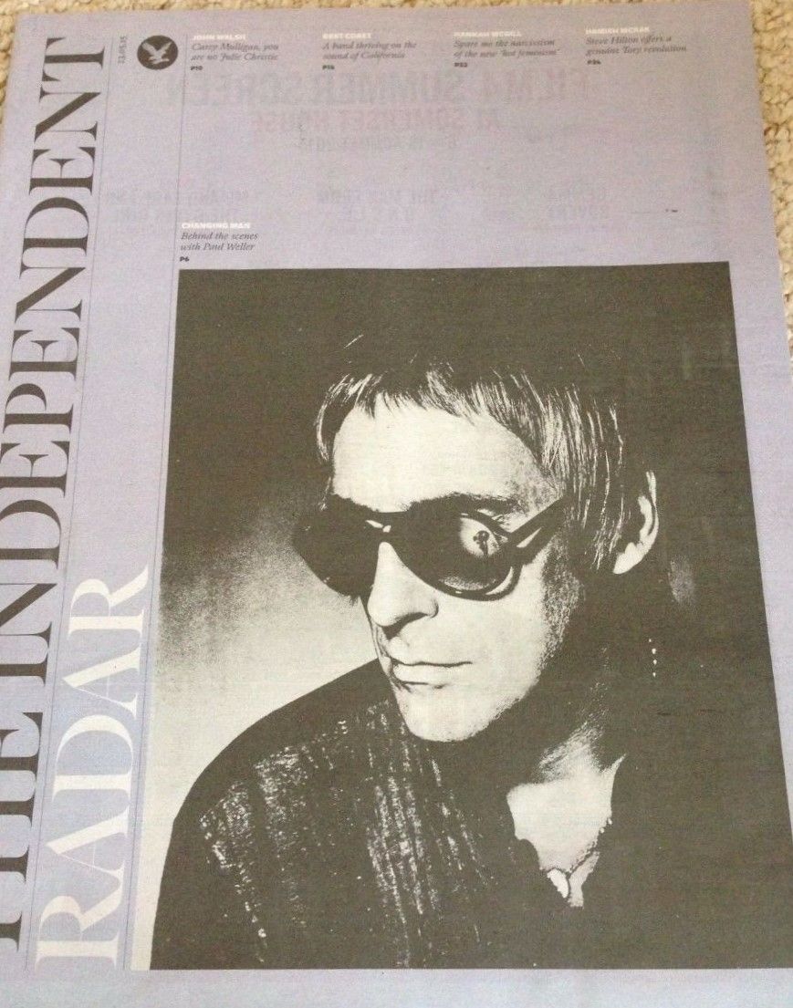 INDEPENDENT RADAR magazine side cover 23 May 2015