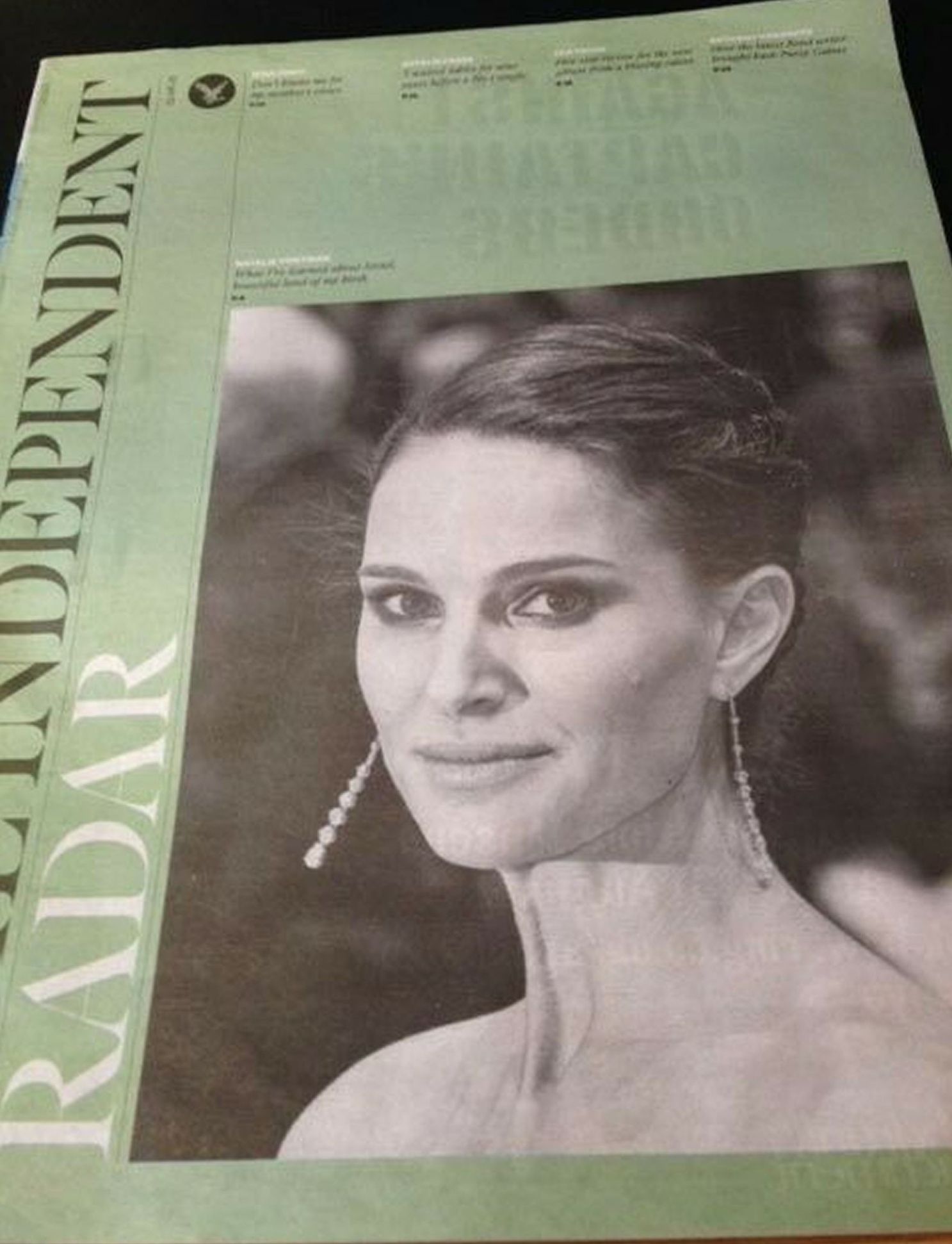 INDEPENDENT RADAR magazine side cover 22 August 2015