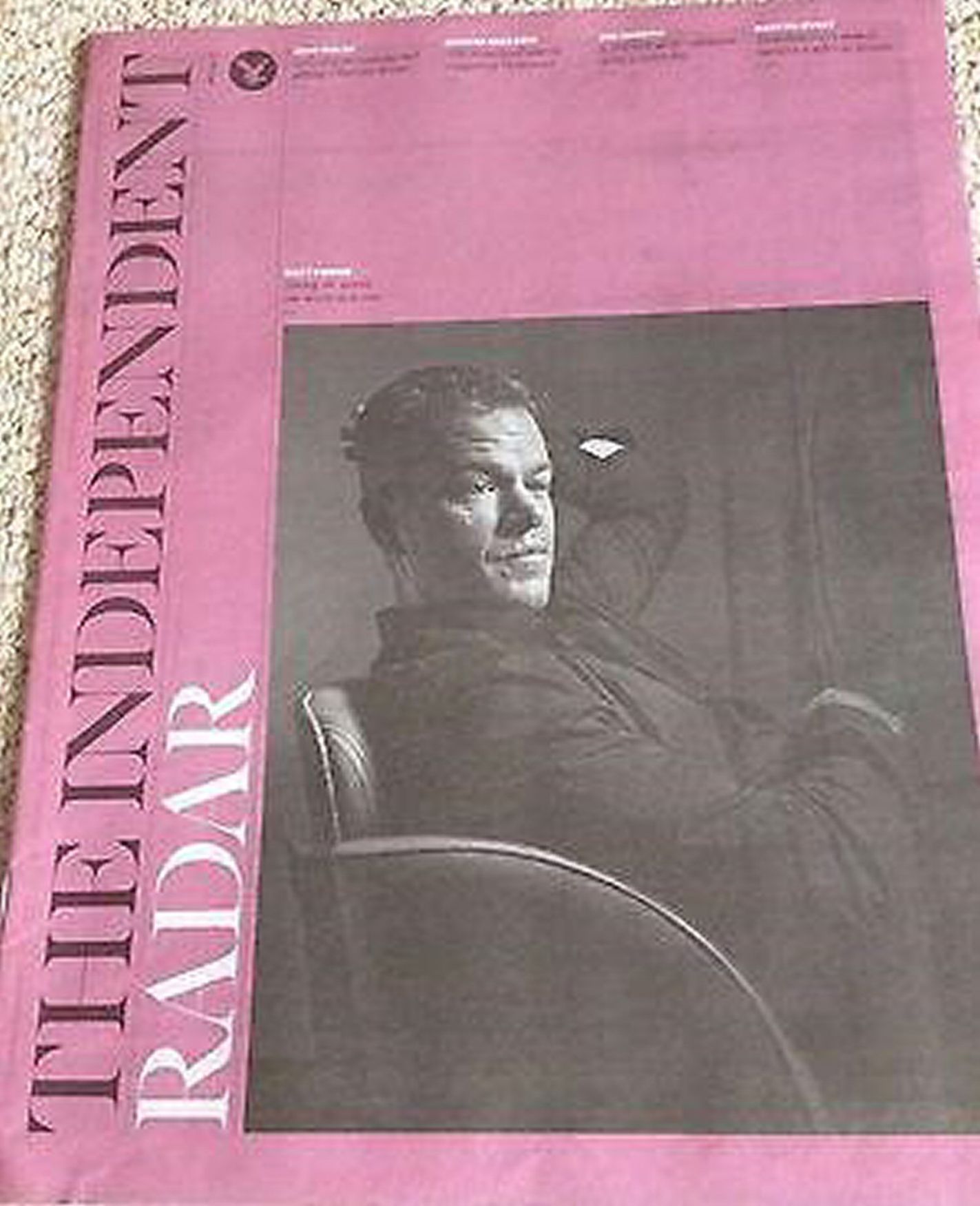 INDEPENDENT RADAR magazine side cover  February 2016