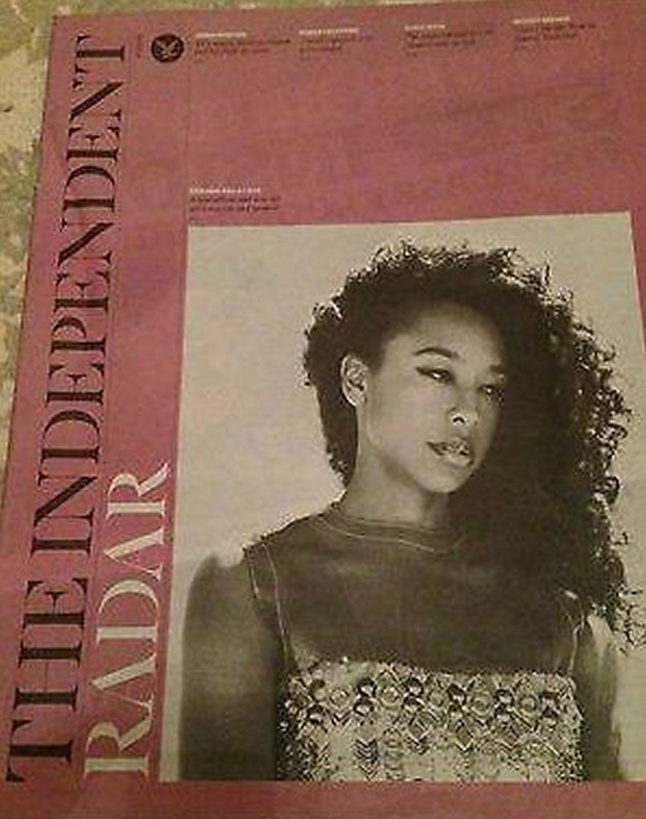INDEPENDENT RADAR magazine side cover 27 February 2016