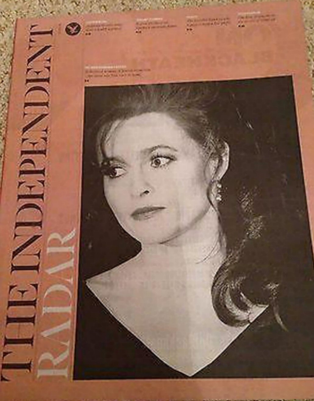 INDEPENDENT RADAR magazine side cover 12 March 2016