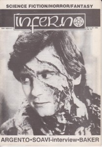 TWO ZONE/INFERNO magazine side cover Issue 3  1990