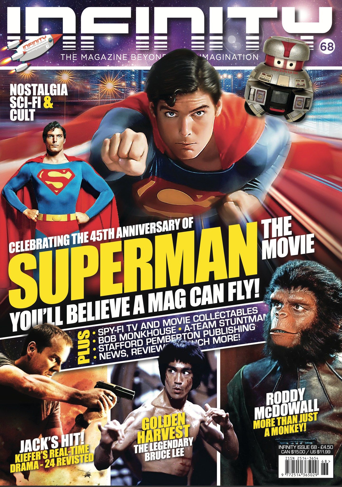 INFINITY (2017) magazine side cover Issue 68  January 2024