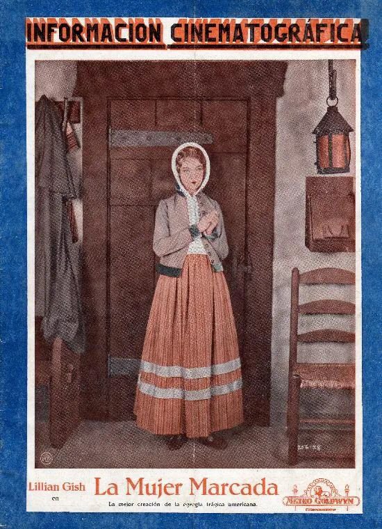 INFORMACION CINEMATOGRAFICA magazine side cover  March 1928