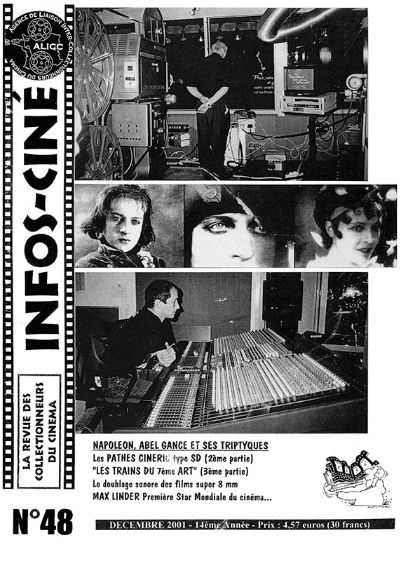 INFOS-CINE magazine side cover Issue 48 December 2001