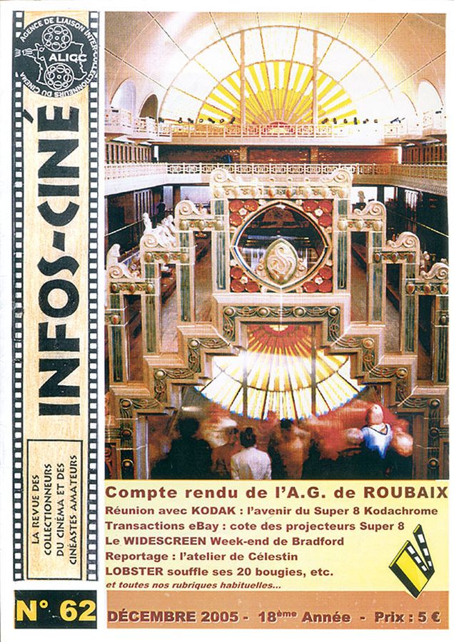 INFOS-CINE magazine side cover Issue 62 December 2005