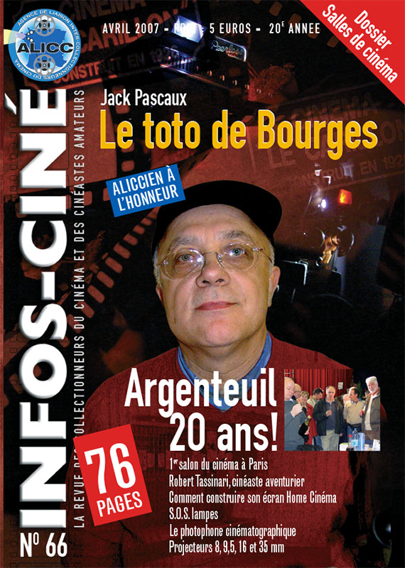 INFOS-CINE magazine side cover Issue 66 April 2007