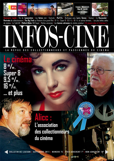 INFOS-CINE magazine side cover Issue 75 September/October 2011