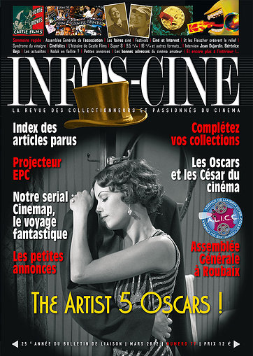 INFOS-CINE magazine side cover Issue 77 March/April/May 2012