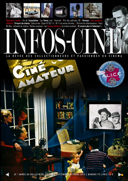 INFOS-CINE magazine side cover Issue 79 September/October 2012