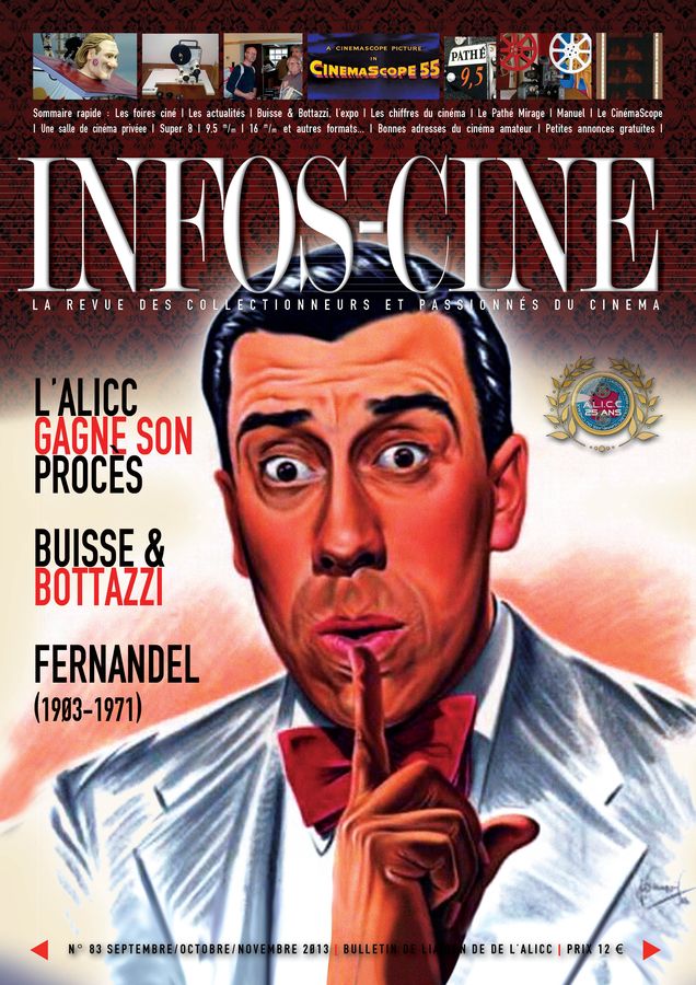 INFOS-CINE magazine side cover Issue 83 September/October/November 2013