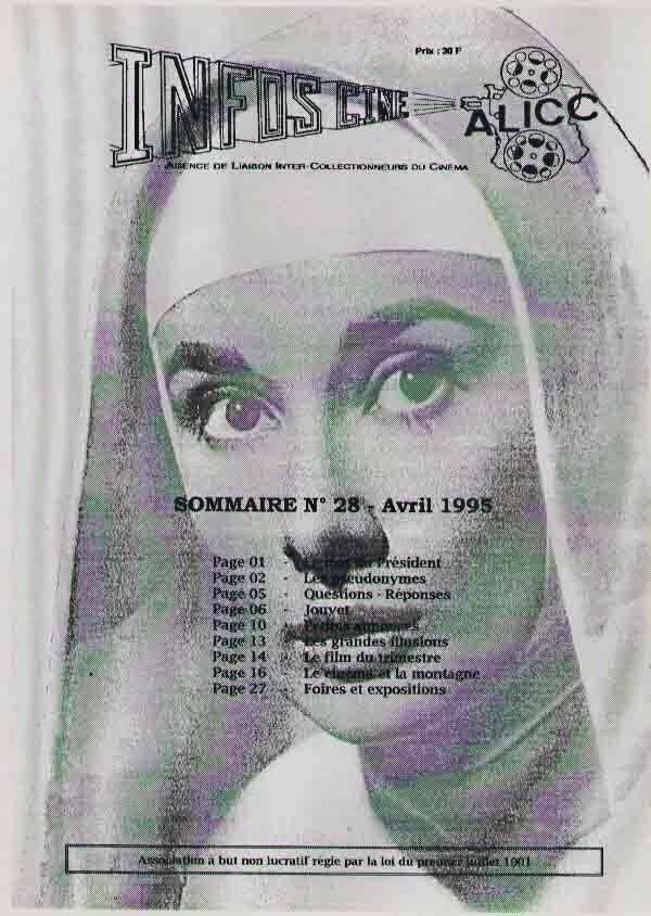INFOS-CINE magazine side cover Issue 28  April 1995