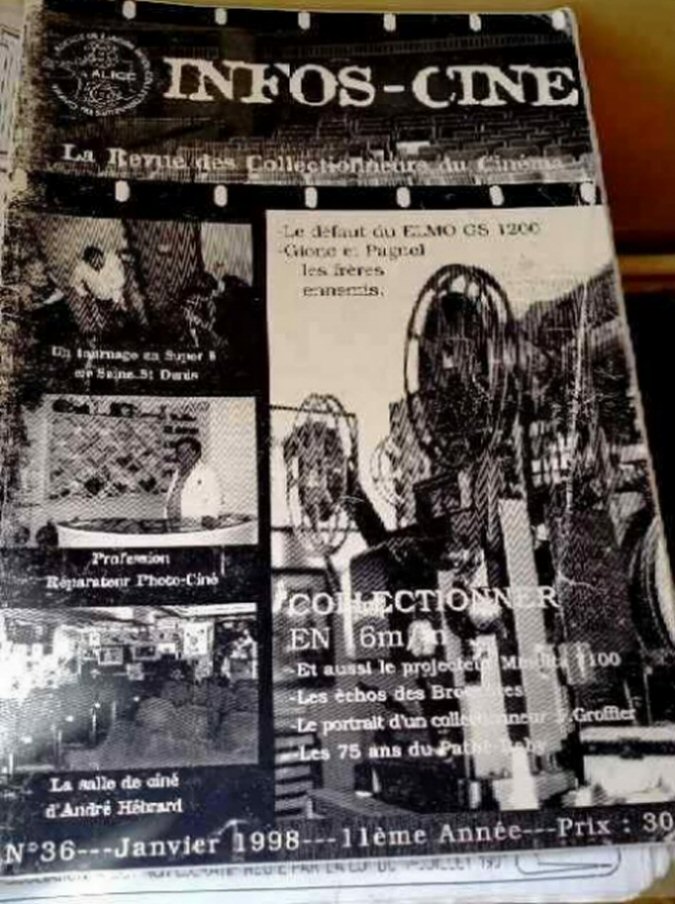 INFOS-CINE magazine side cover Issue 36  January 1998