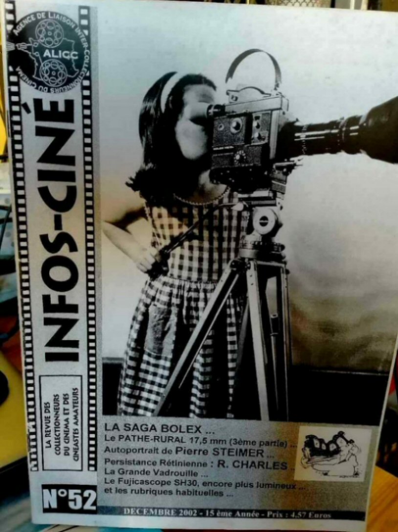INFOS-CINE magazine side cover Issue 52  December 2002