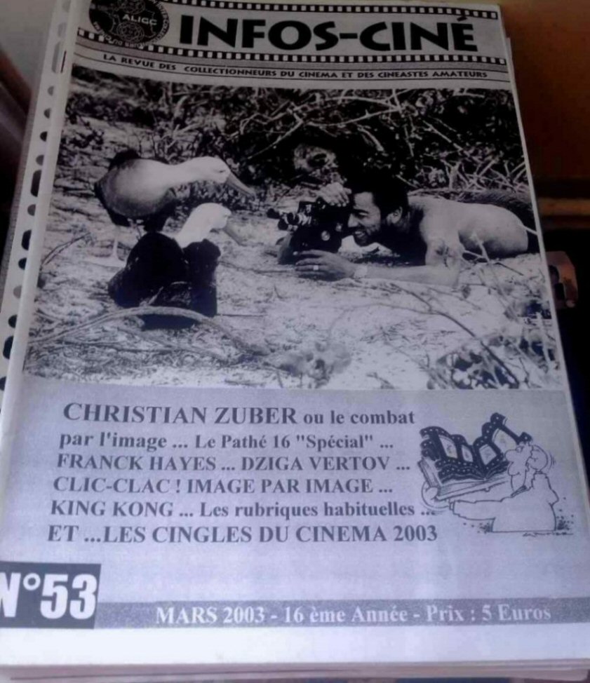 INFOS-CINE magazine side cover Issue 53  March 2003