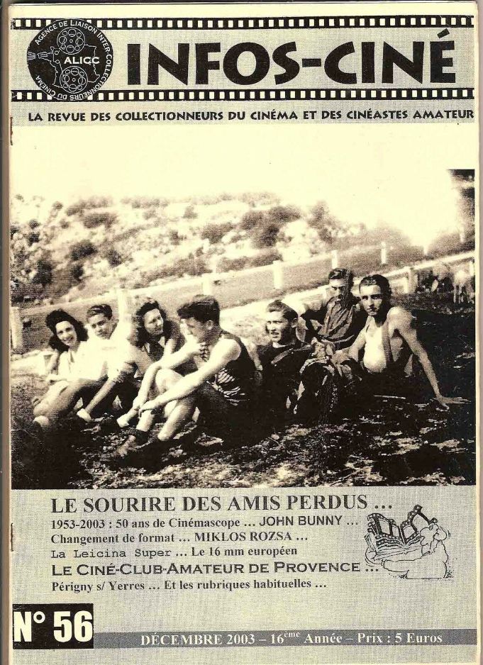 INFOS-CINE magazine side cover Issue 56  December 2003