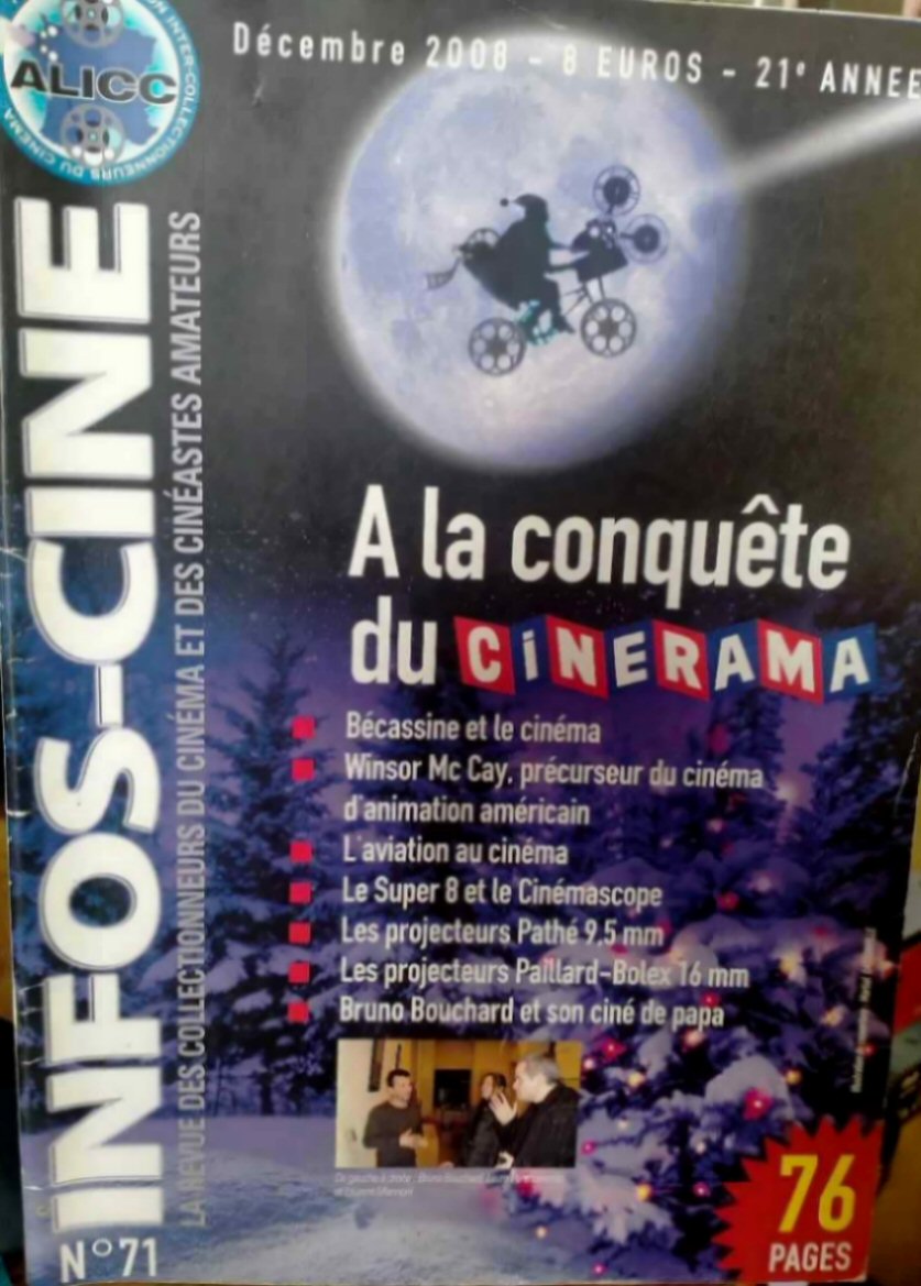 INFOS-CINE magazine side cover Issue 71  December 2008