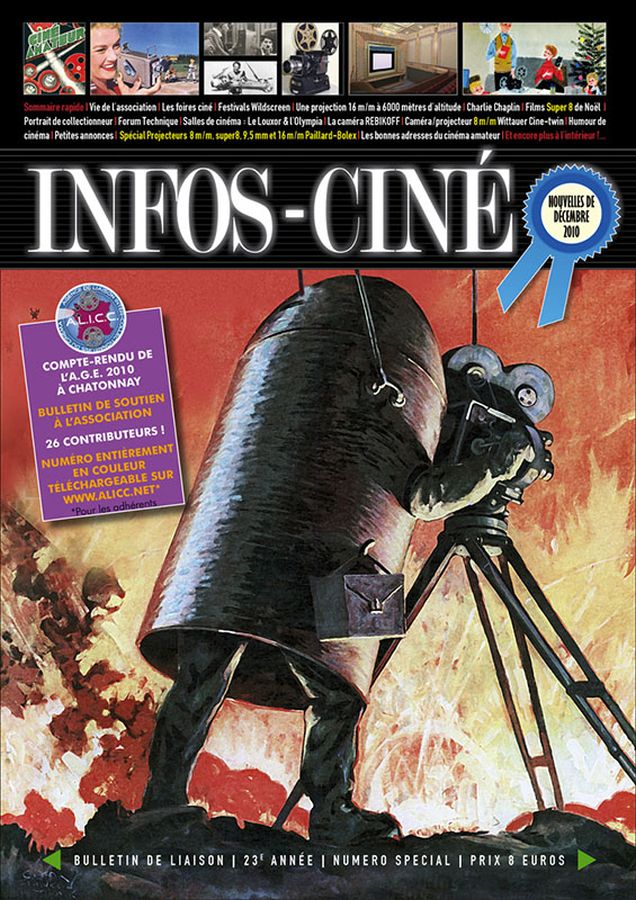 INFOS-CINE magazine side cover Issue 74 December 2010