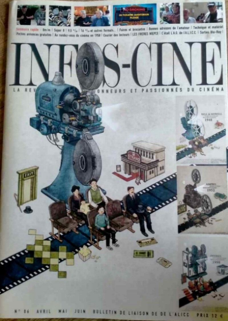 INFOS-CINE magazine side cover Issue 86  April/June 2014