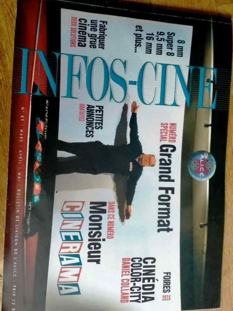 INFOS-CINE magazine side cover Issue 89  March/May 2015