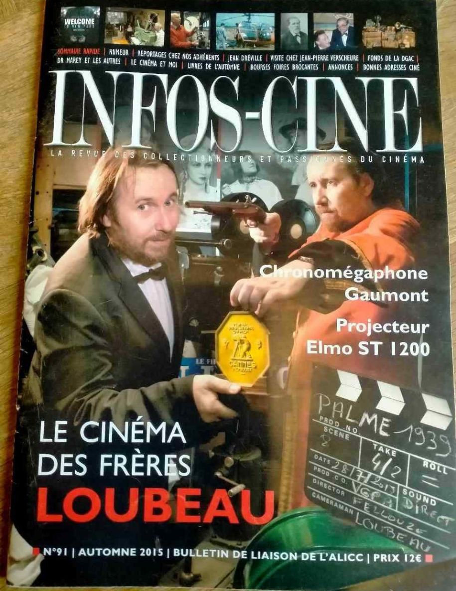INFOS-CINE magazine side cover Issue 91 Fall 2015
